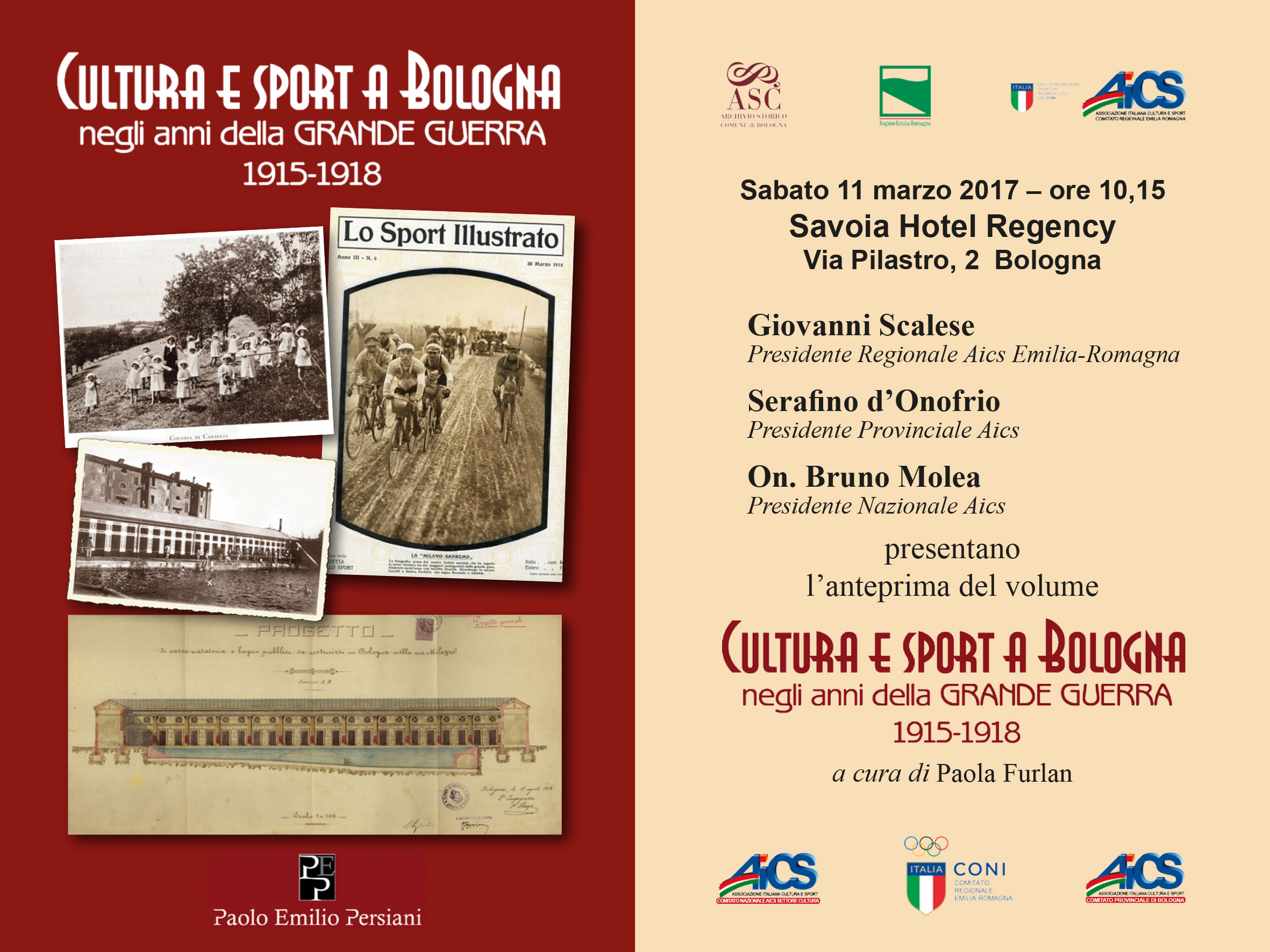Presentazione di “Cultura e Sport a Bologna negli anni della Grande guerra”
